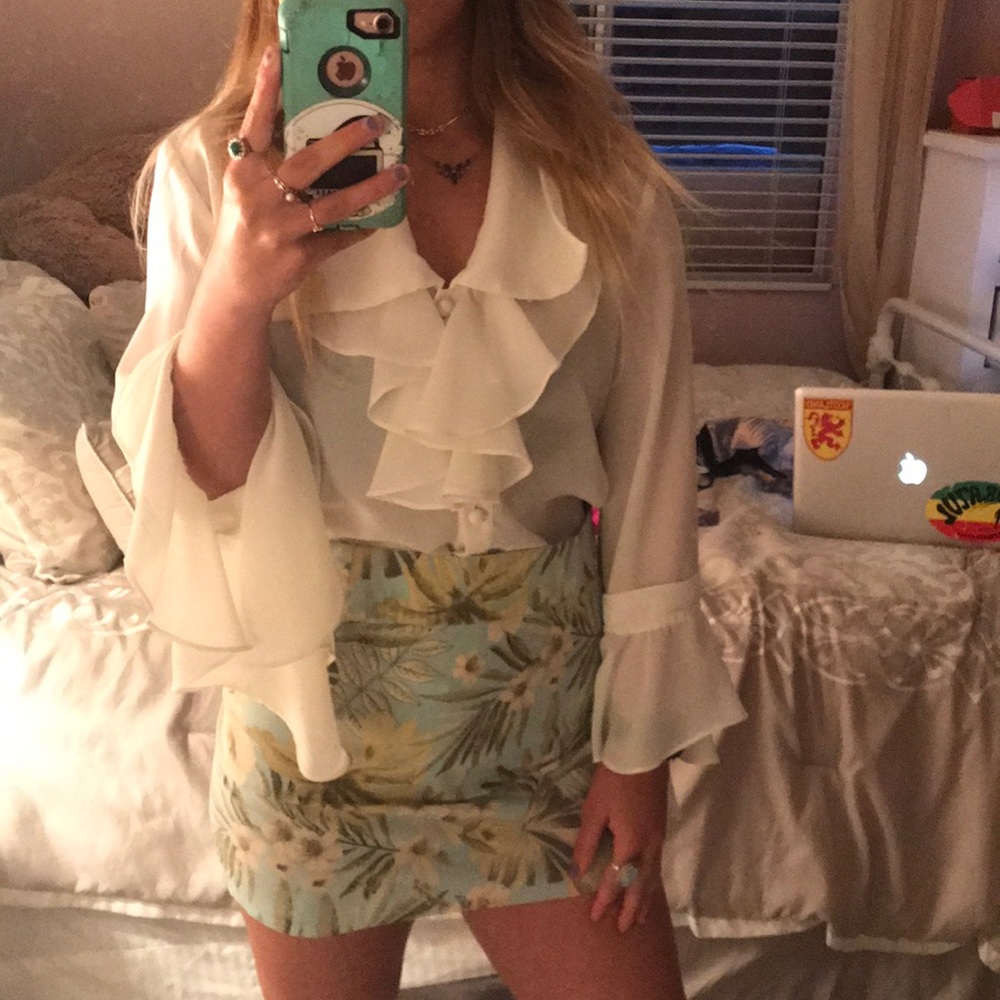 Nina K white blouse